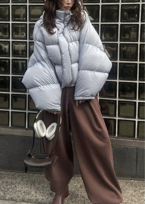 【TAION × WILLFULLY】momo puff flier down coat