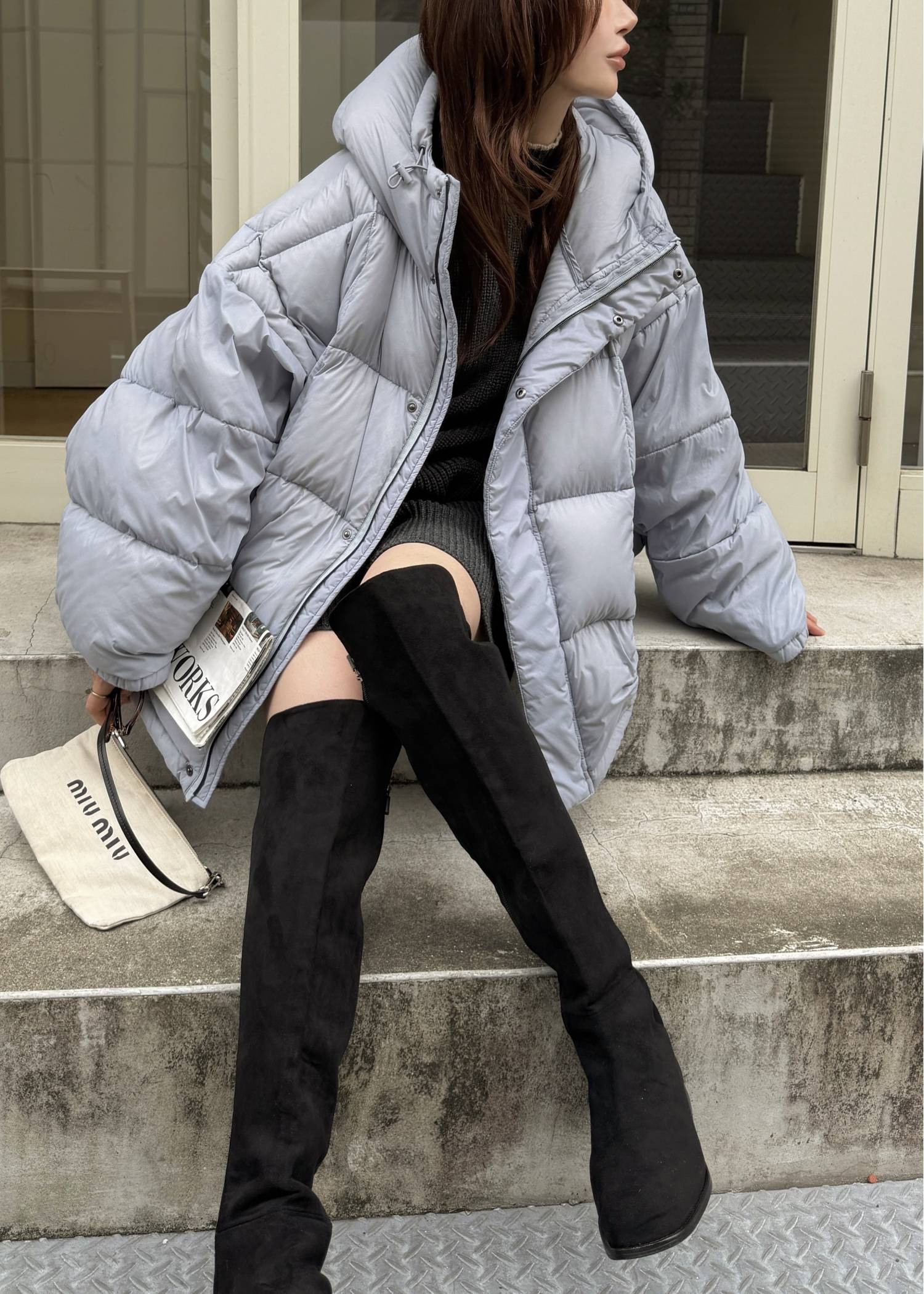 【TAION × WILLFULLY】momo puff flier down coat