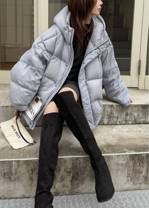 【TAION × WILLFULLY】momo puff flier down coat