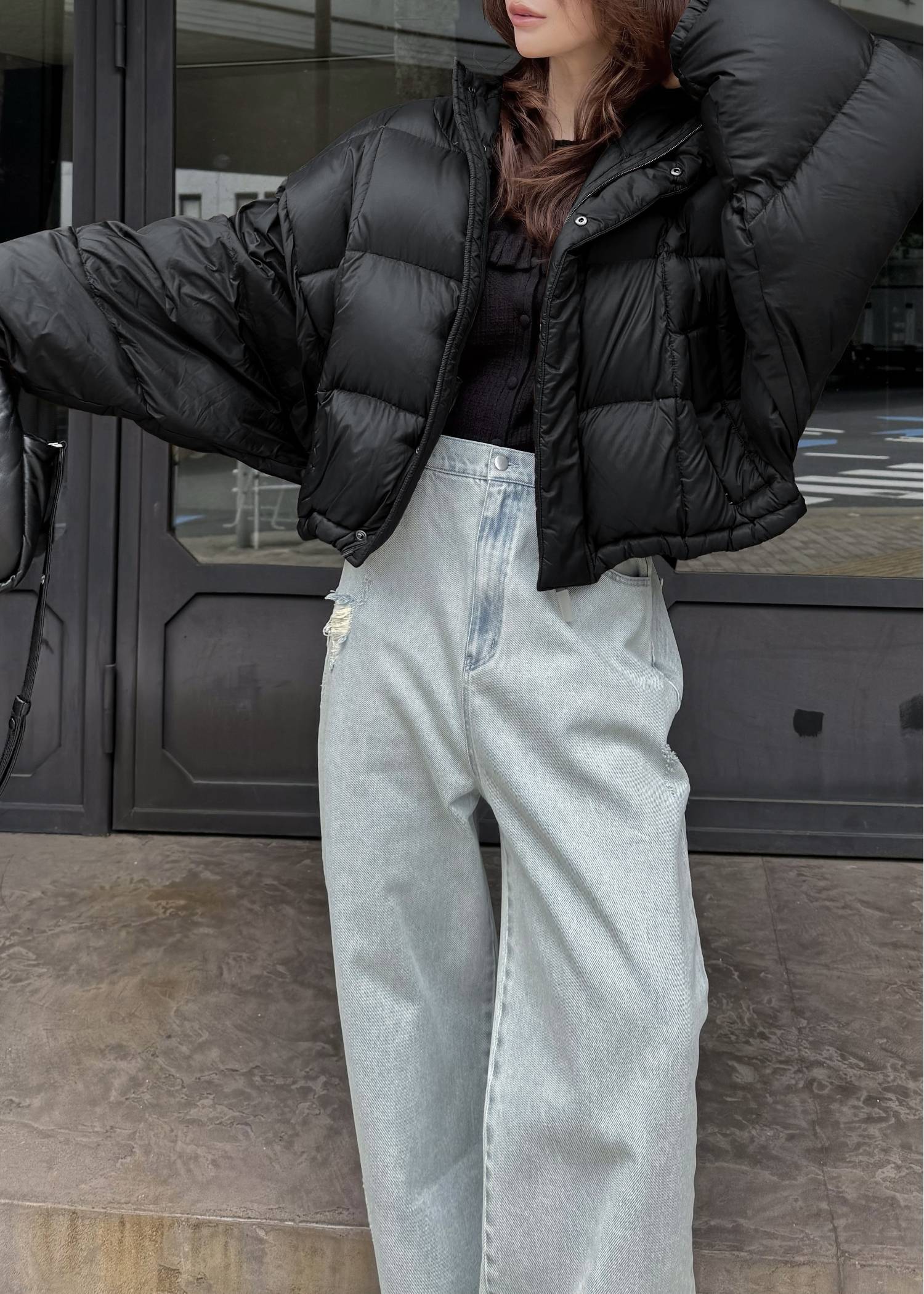 【TAION × WILLFULLY】momo puff flier down coat