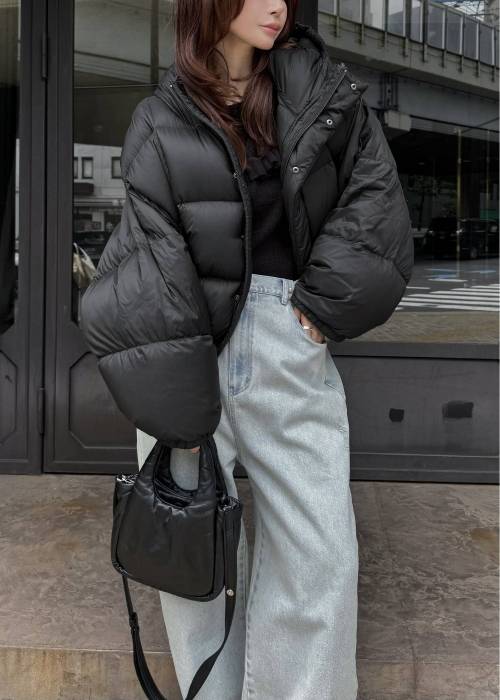 【TAION × WILLFULLY】momo puff flier down coat