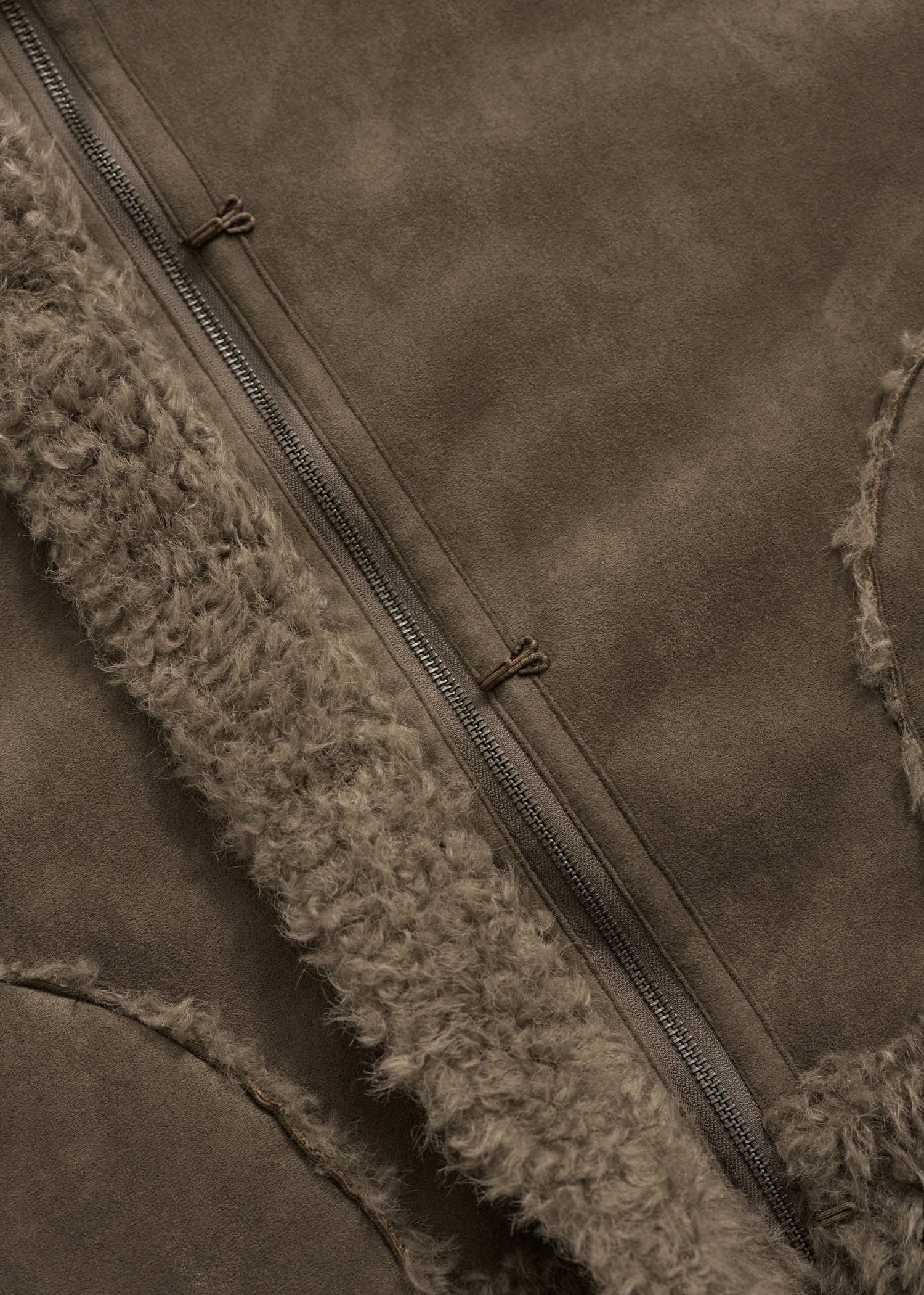 reversible poodle fur bomber JK
