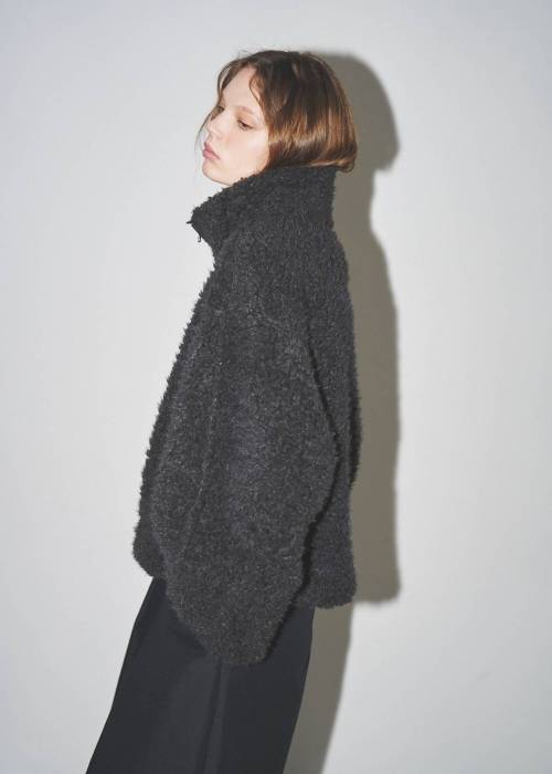 reversible poodle fur bomber JK