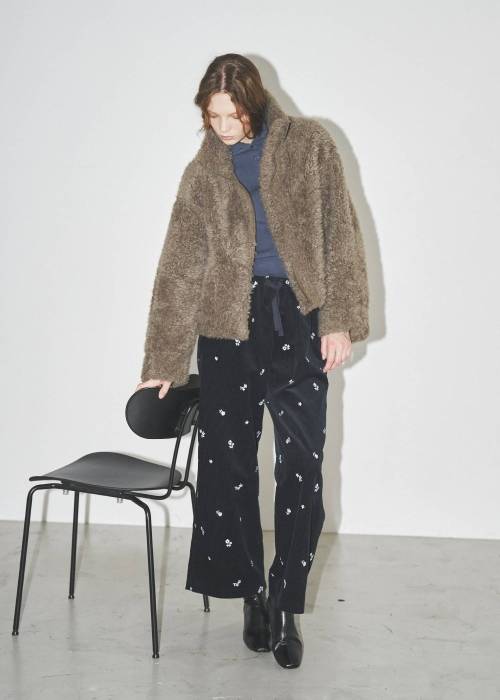 reversible poodle fur bomber JK