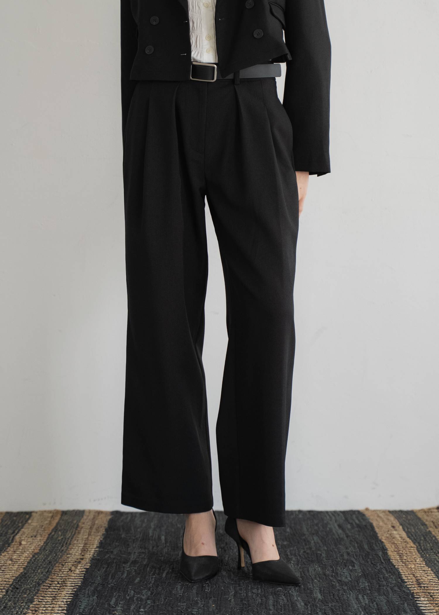 herringbone comfort tuck slacks PT