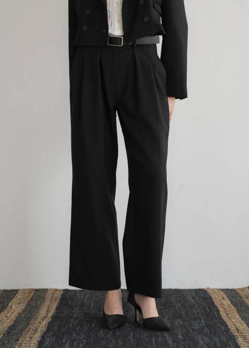 herringbone comfort tuck slacks PT