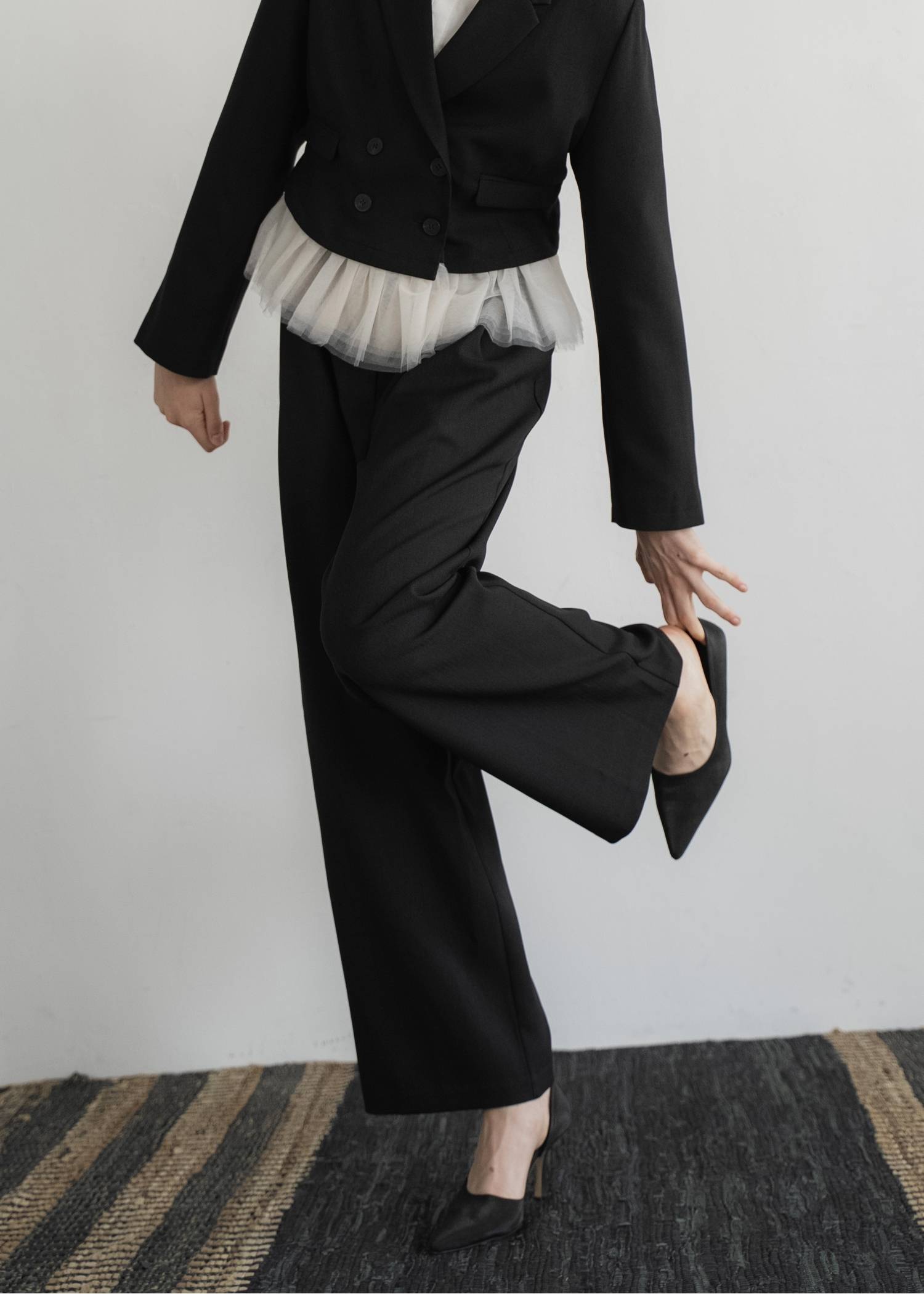 herringbone comfort tuck slacks PT