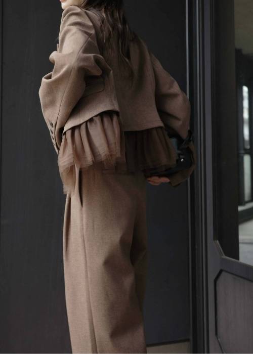herringbone comfort tuck slacks PT