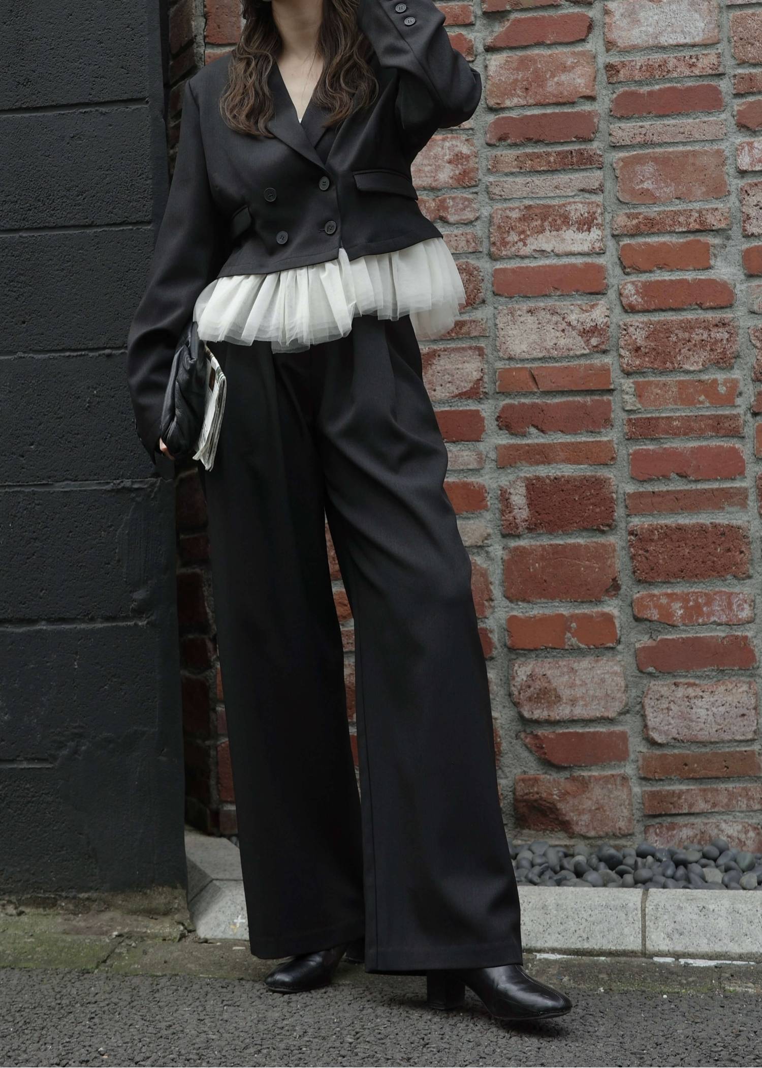 herringbone comfort tuck slacks PT