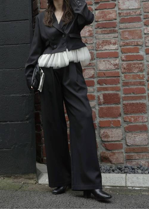 herringbone comfort tuck slacks PT