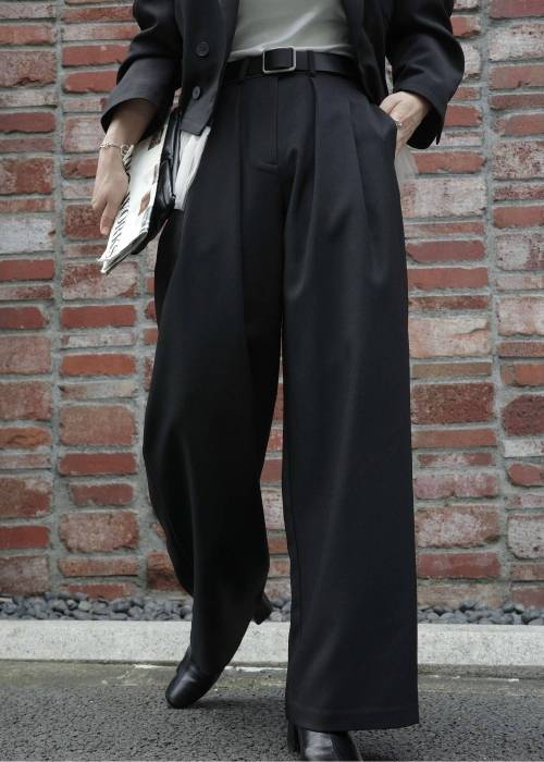 herringbone comfort tuck slacks PT
