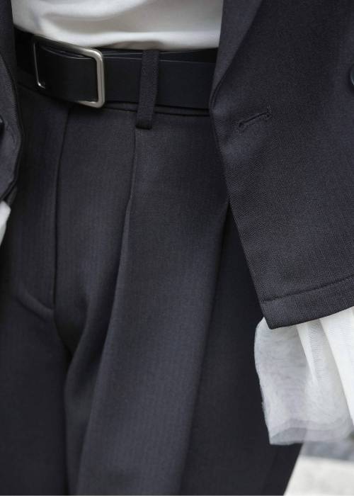 herringbone comfort tuck slacks PT