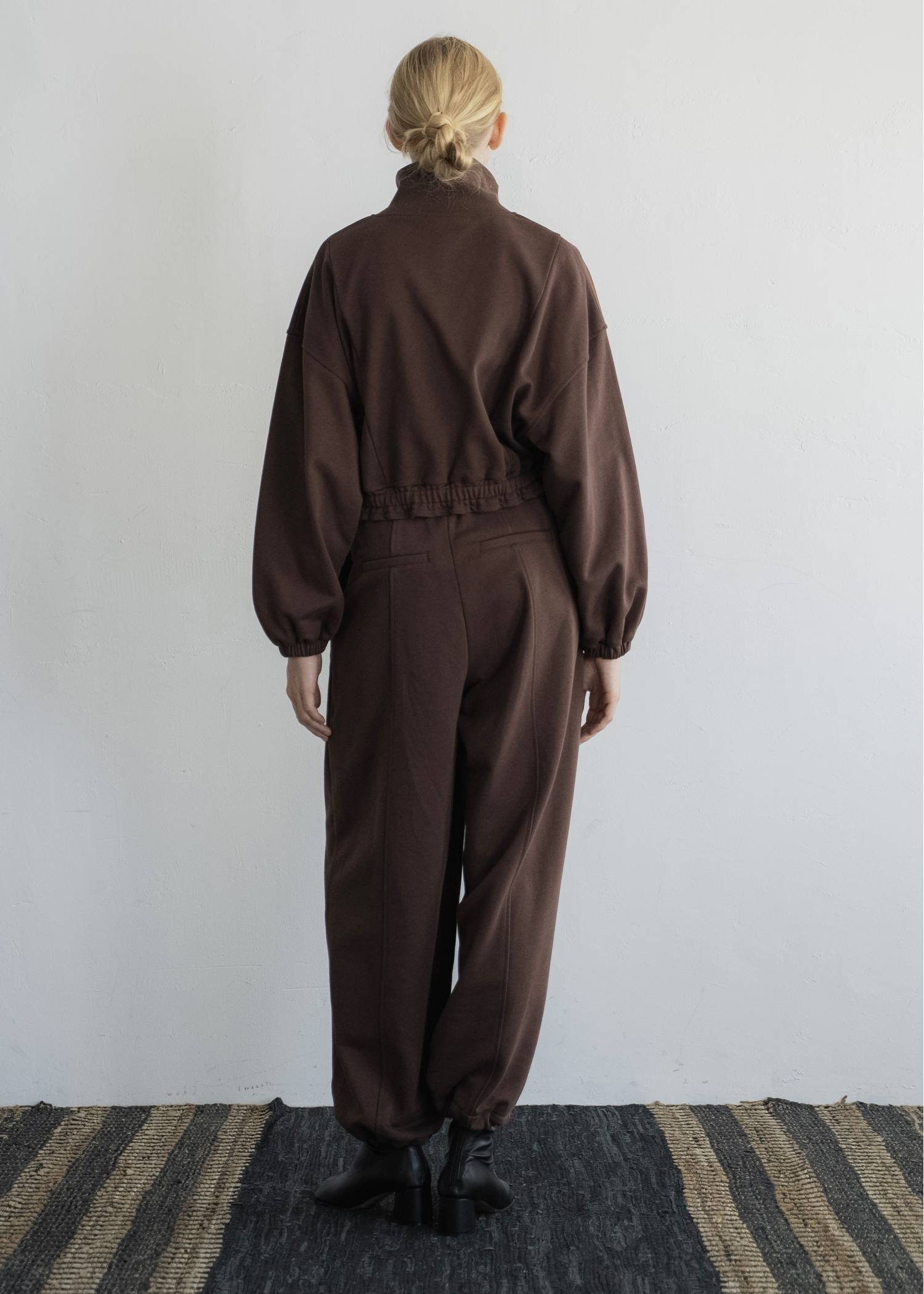 deep tuck drawstring hem sweat PT