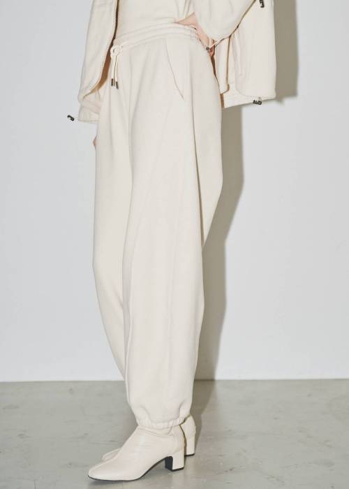 waist drawstring fleece PT