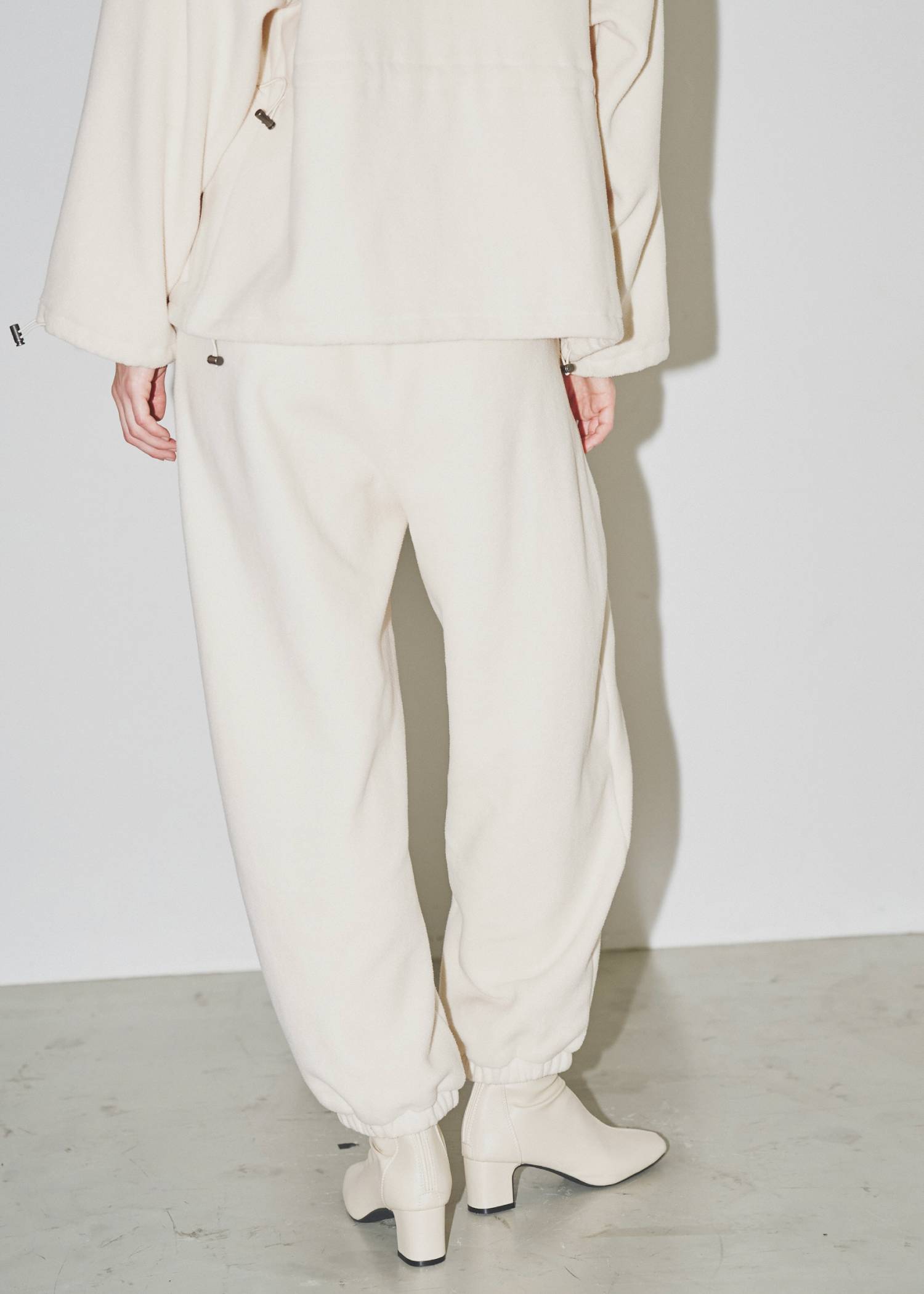 waist drawstring fleece PT