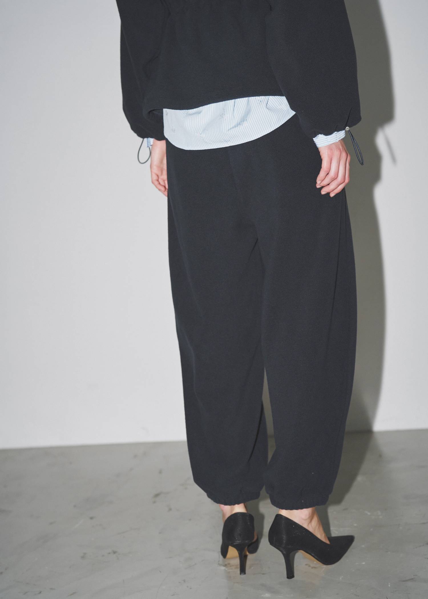 waist drawstring fleece PT