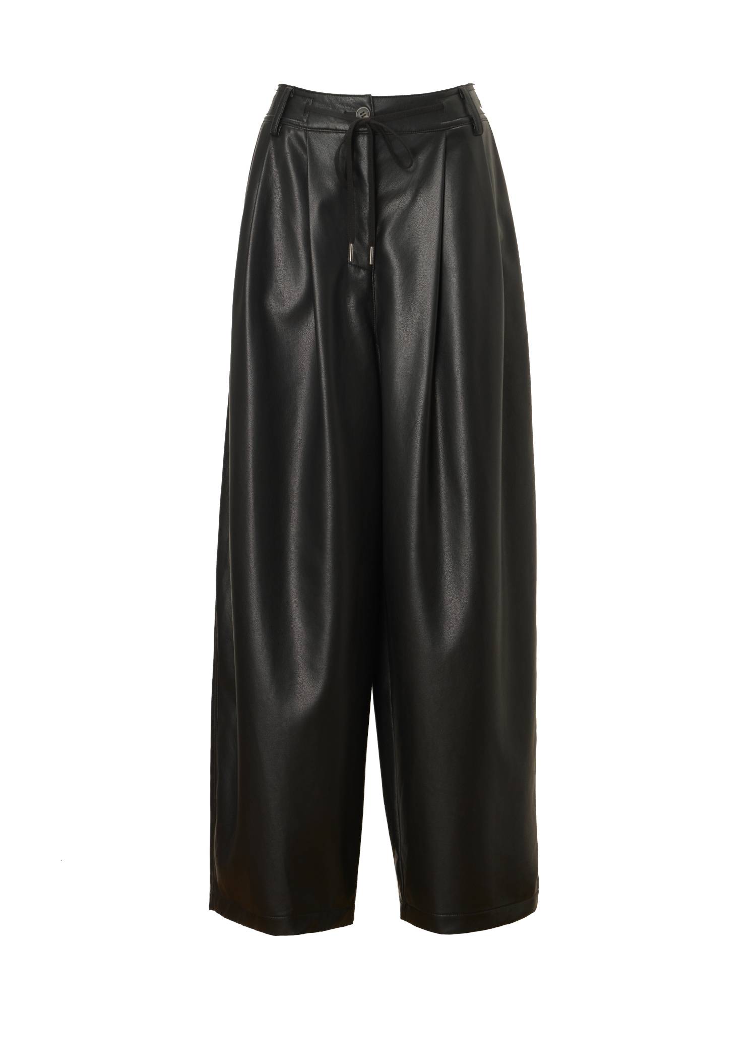 soft synthetic leather relaxed tuck PT