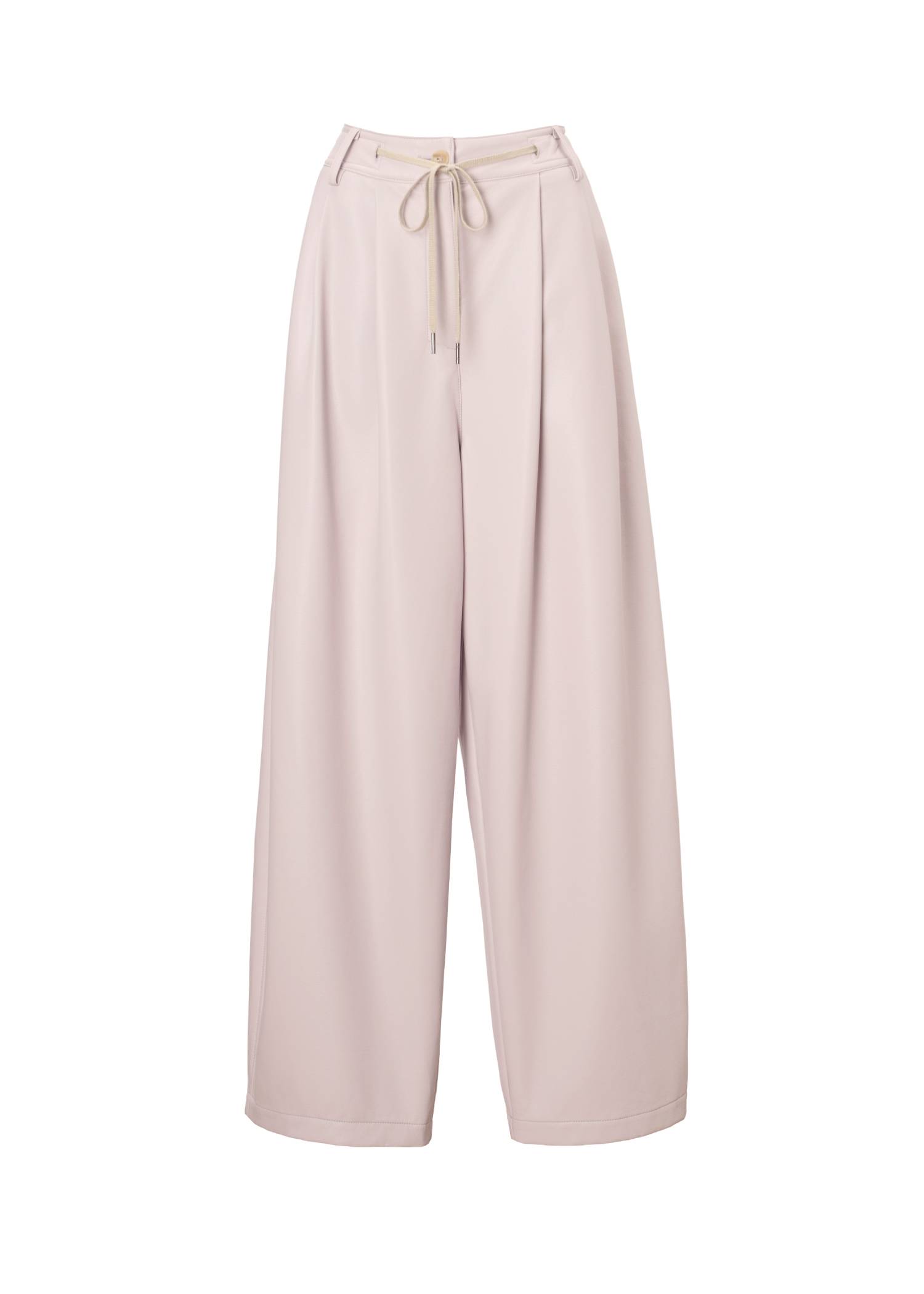 soft synthetic leather relaxed tuck PT