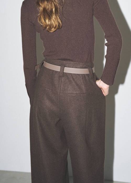 wool touch tuck wide PT