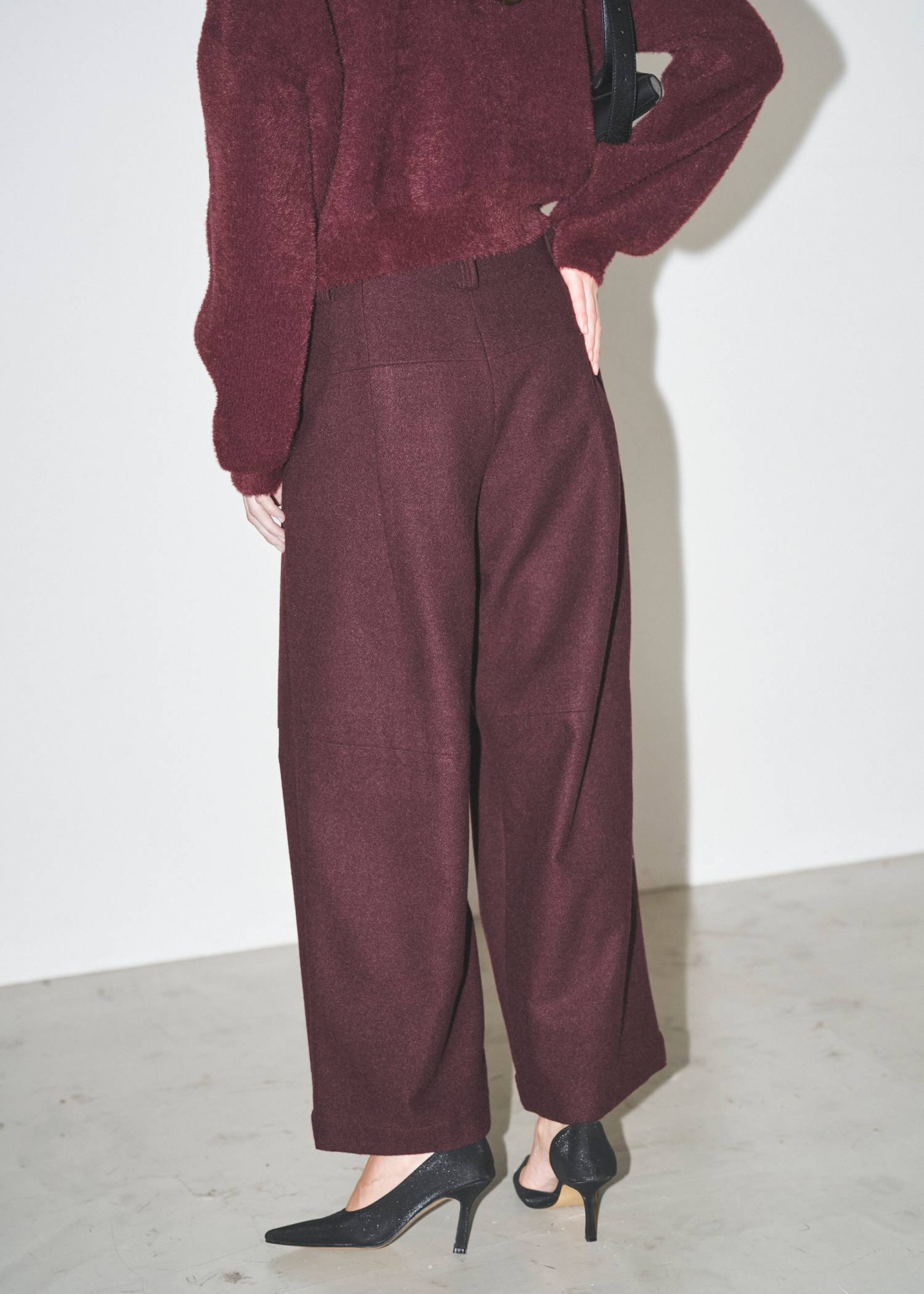 wool touch tuck wide PT
