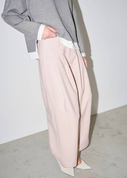 wool touch tuck wide PT