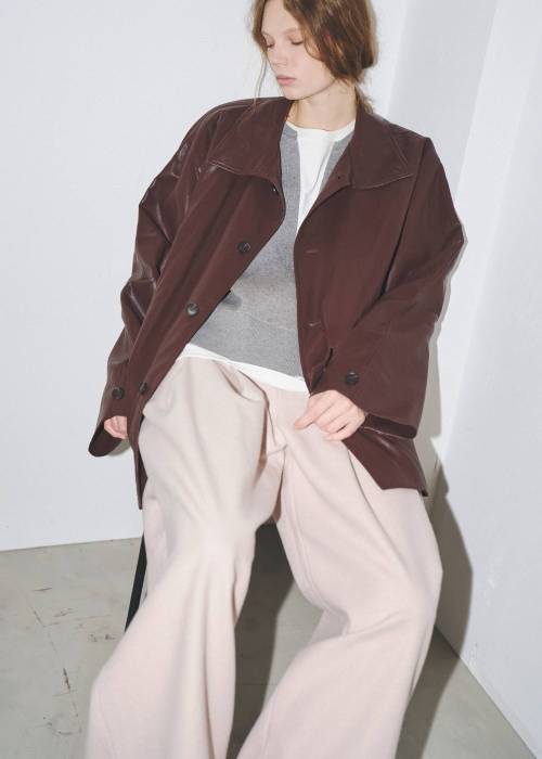 wool touch tuck wide PT