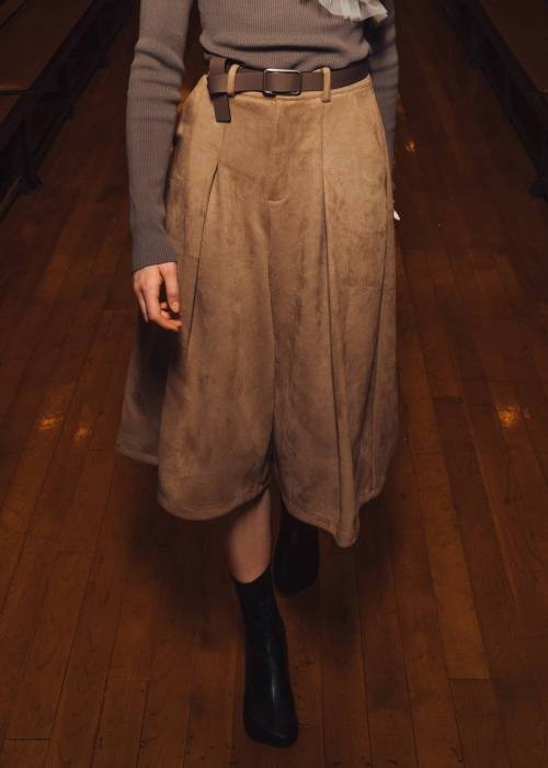 front tuck midi length flare PT