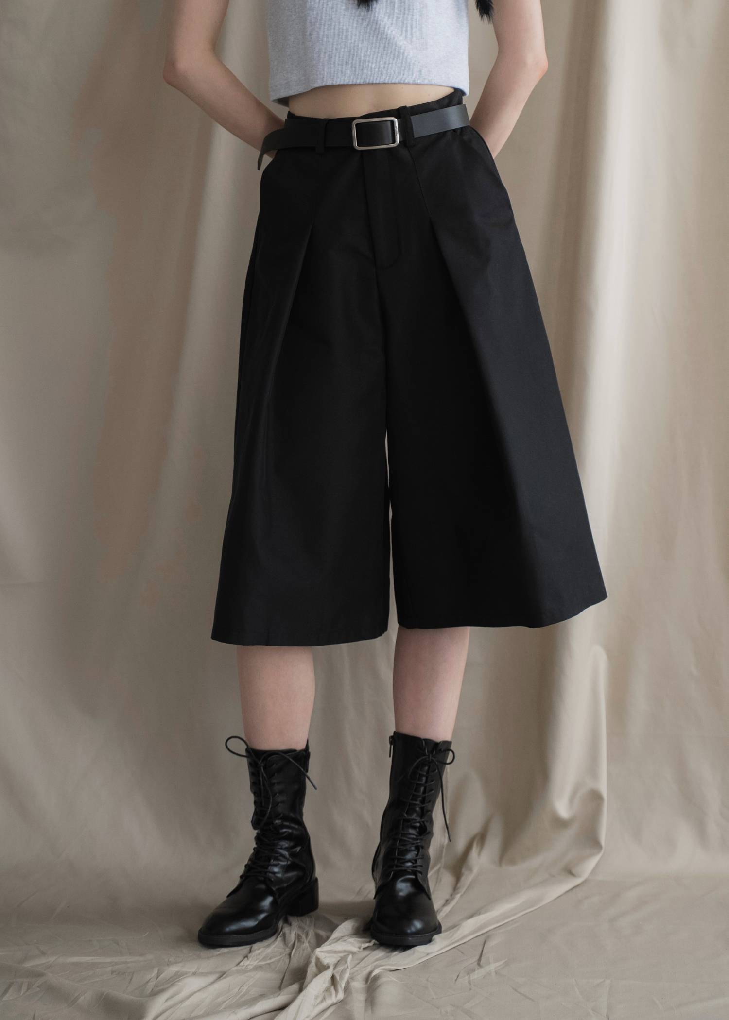 front tuck midi length flare PT