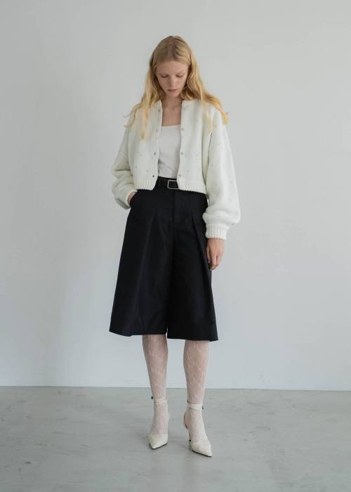 front tuck midi length flare PT
