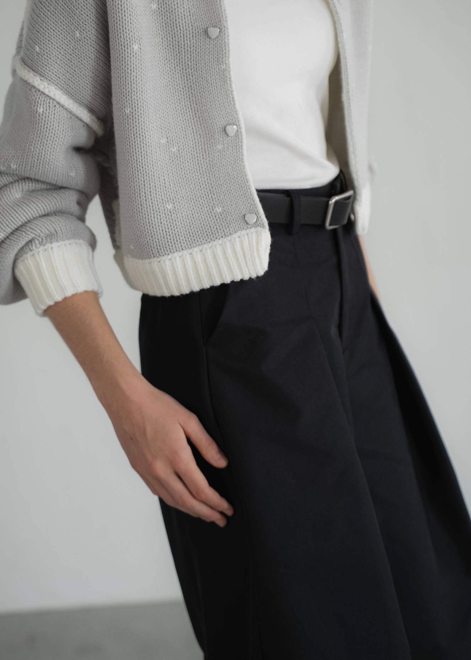 front tuck midi length flare PT