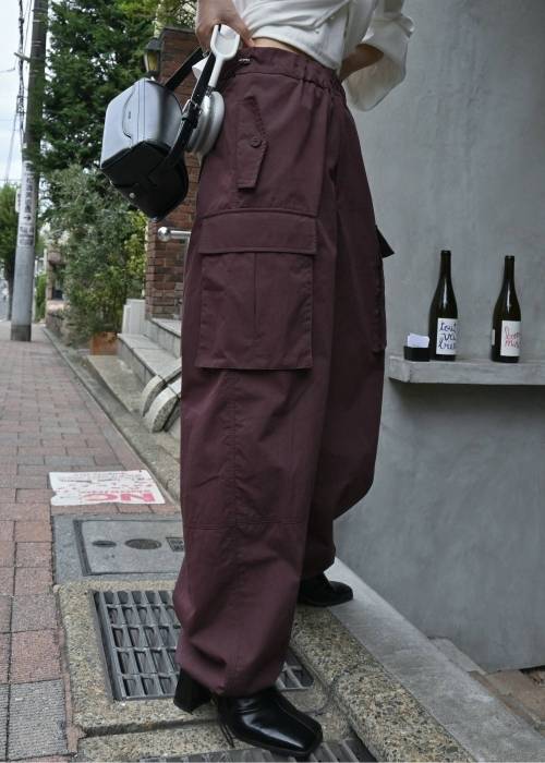 waist drawstring cargo pocket PT