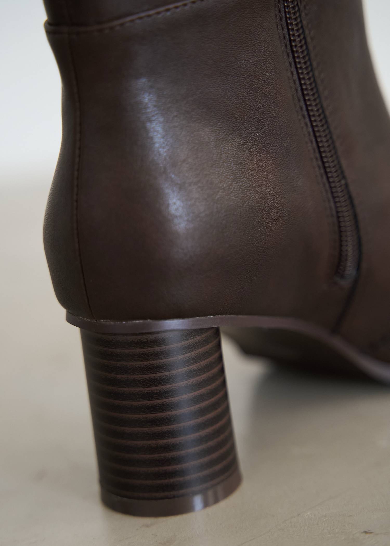 punching scallop design boots