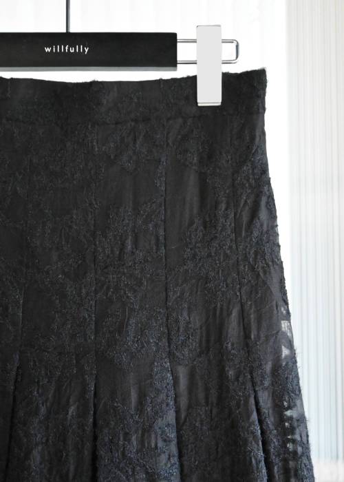 sheer lace pleats medium SK