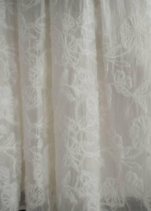 sheer lace pleats medium SK