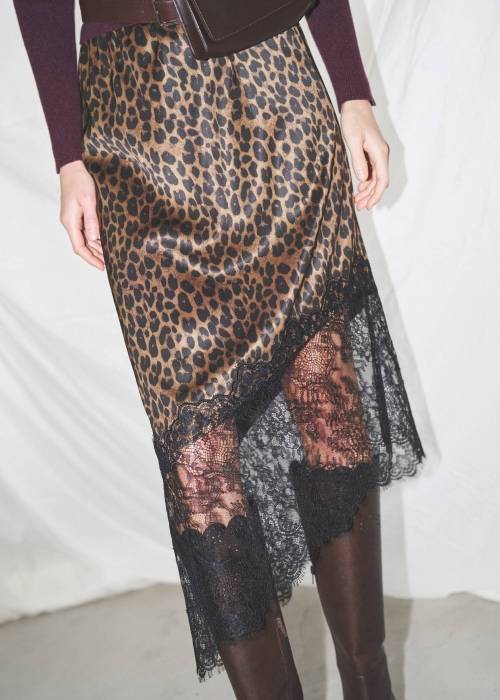 hem lace embroidery satin asymmetry SK