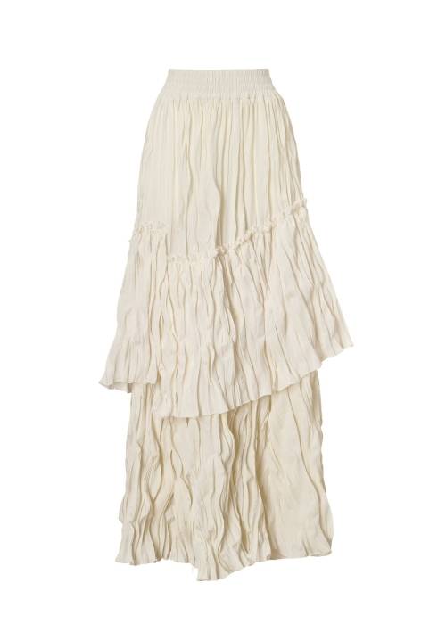 random tiered crinkle maxi SK