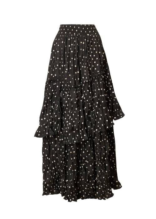 random tiered crinkle maxi SK