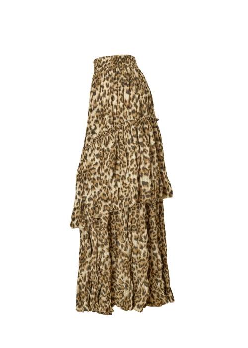 random tiered crinkle maxi SK