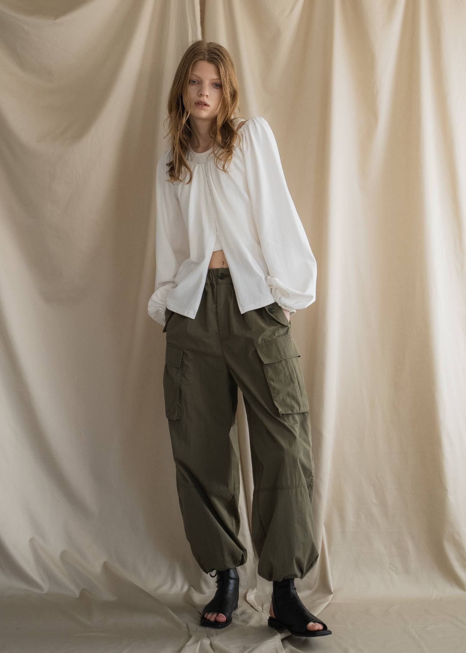 rib tank layered off shoulder tops