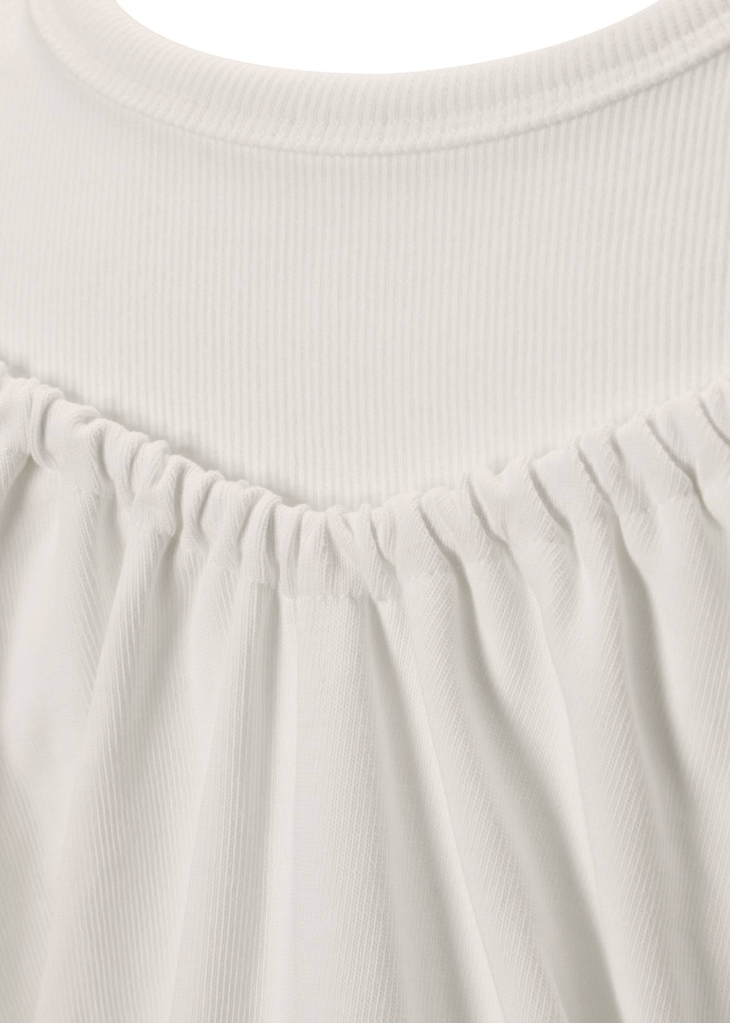 rib tank layered off shoulder tops