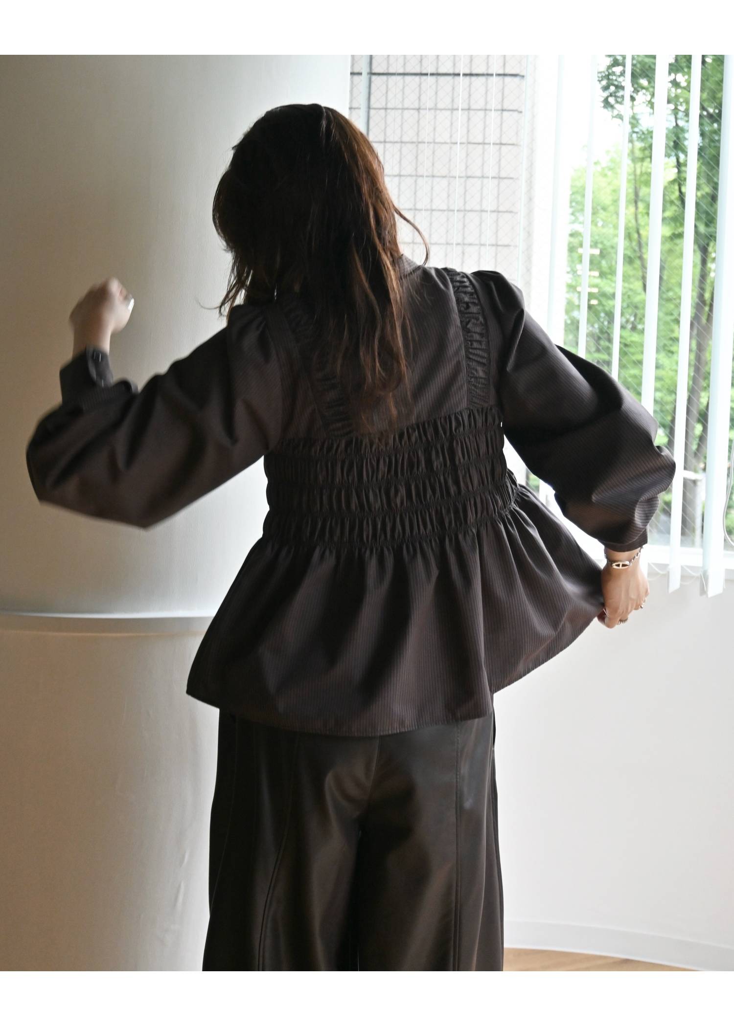 shirring bustier design BL