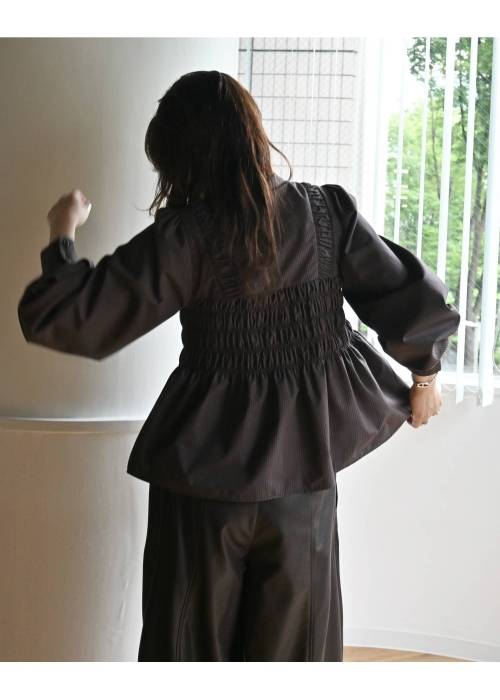 shirring bustier design BL