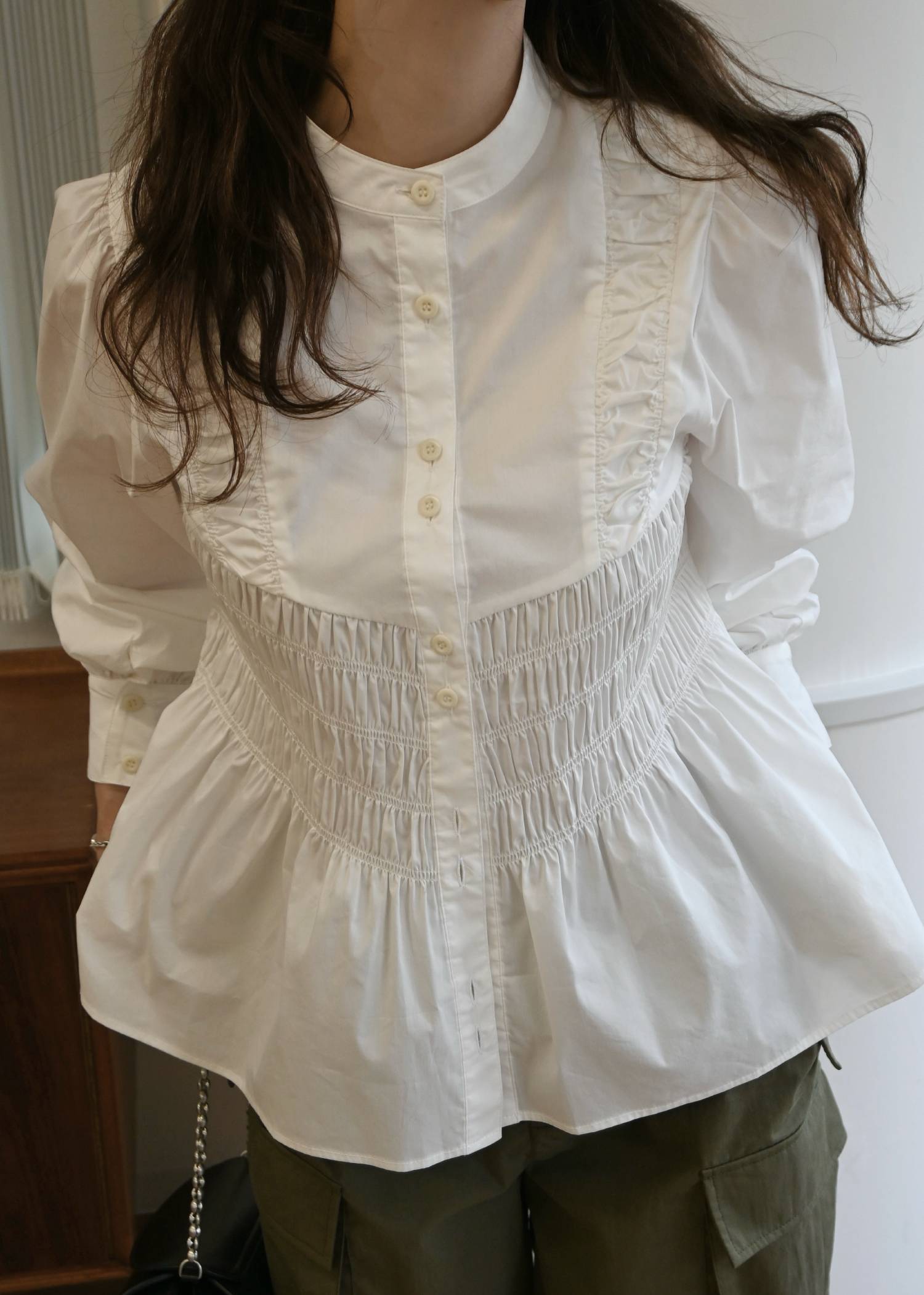 shirring bustier design BL