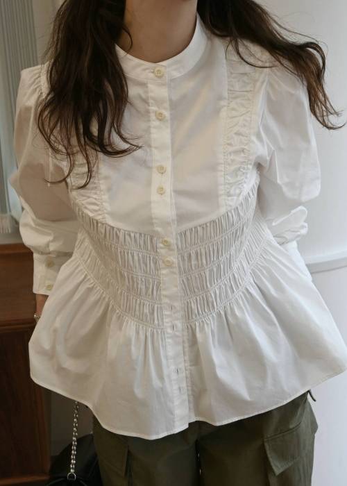 shirring bustier design BL