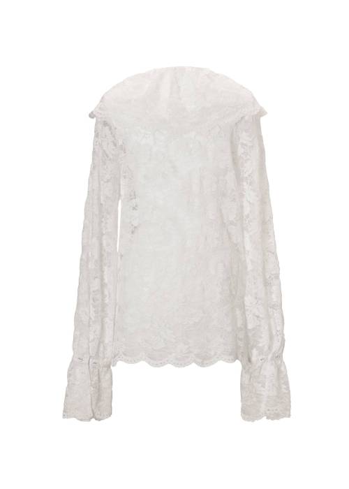 scallop all over lace candy sleeve BL