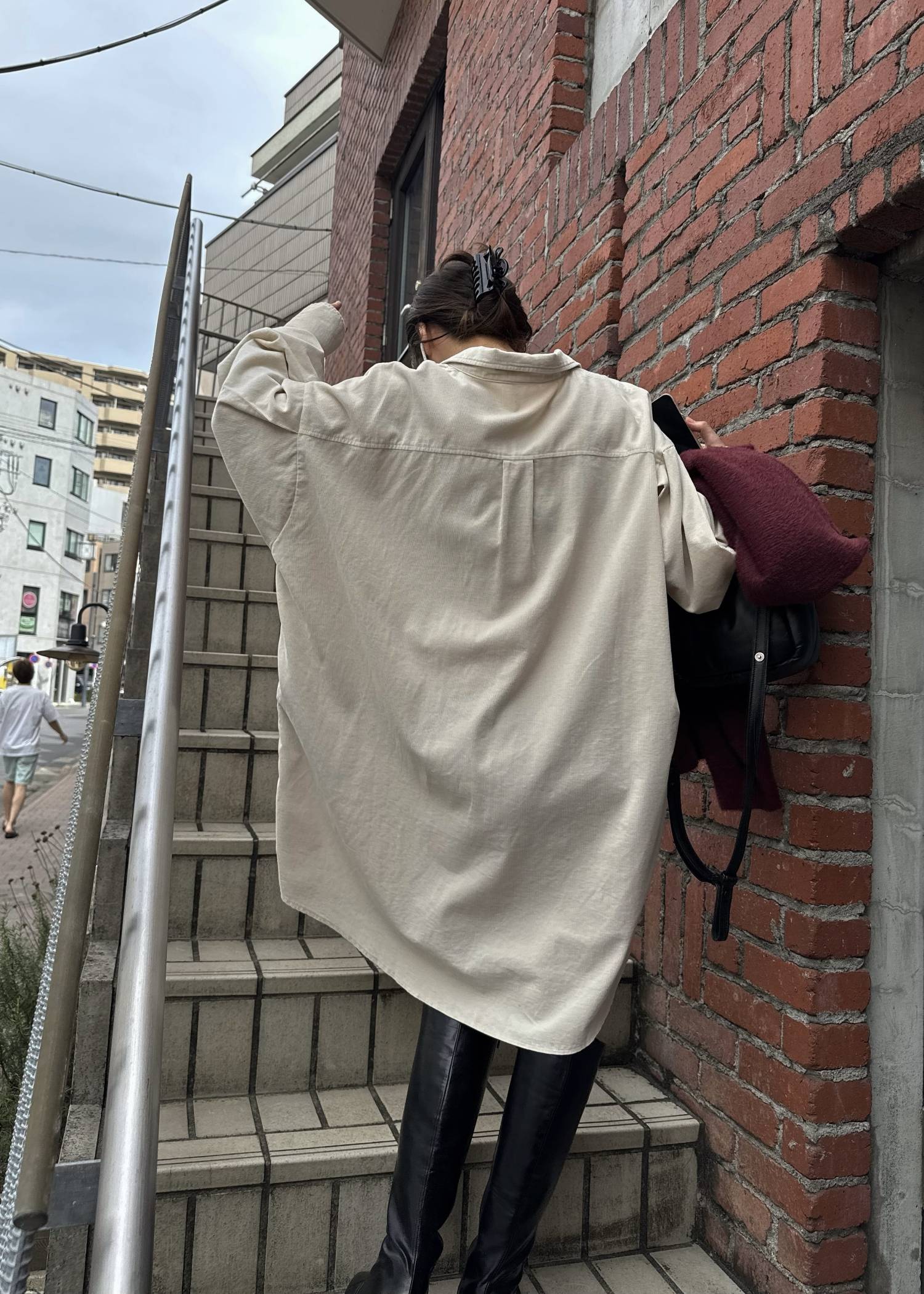 over size corduroy SH