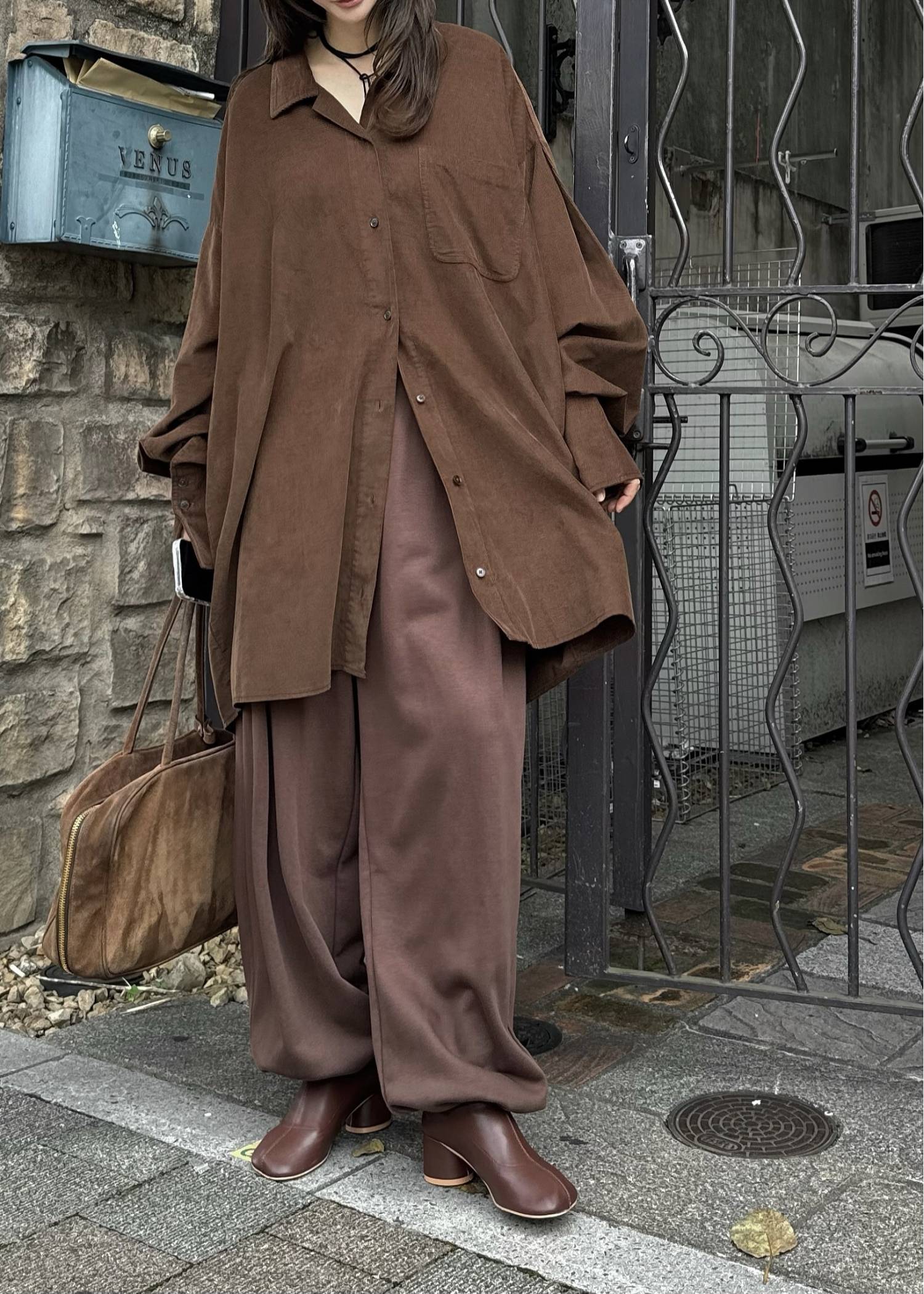 over size corduroy SH