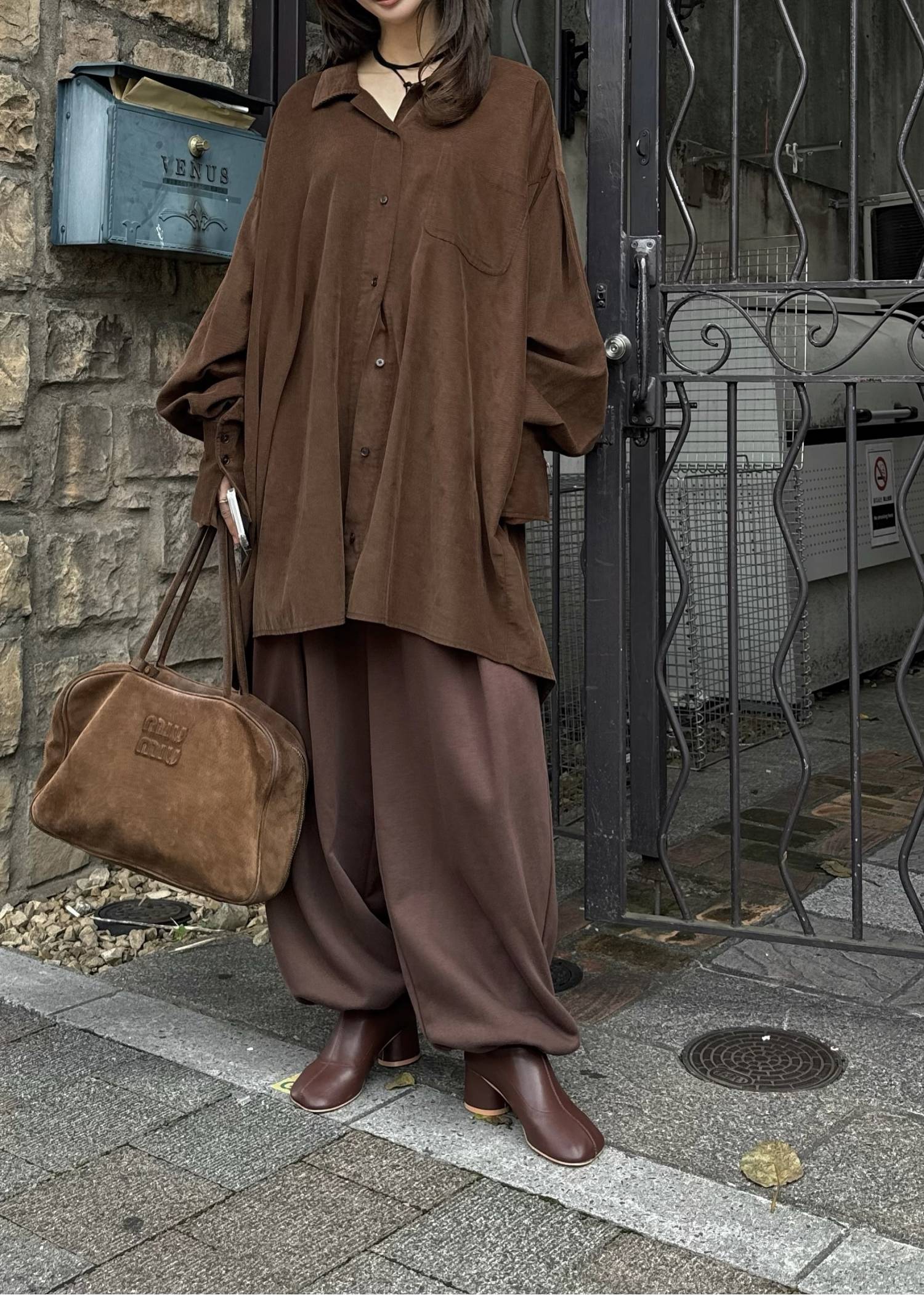 over size corduroy SH