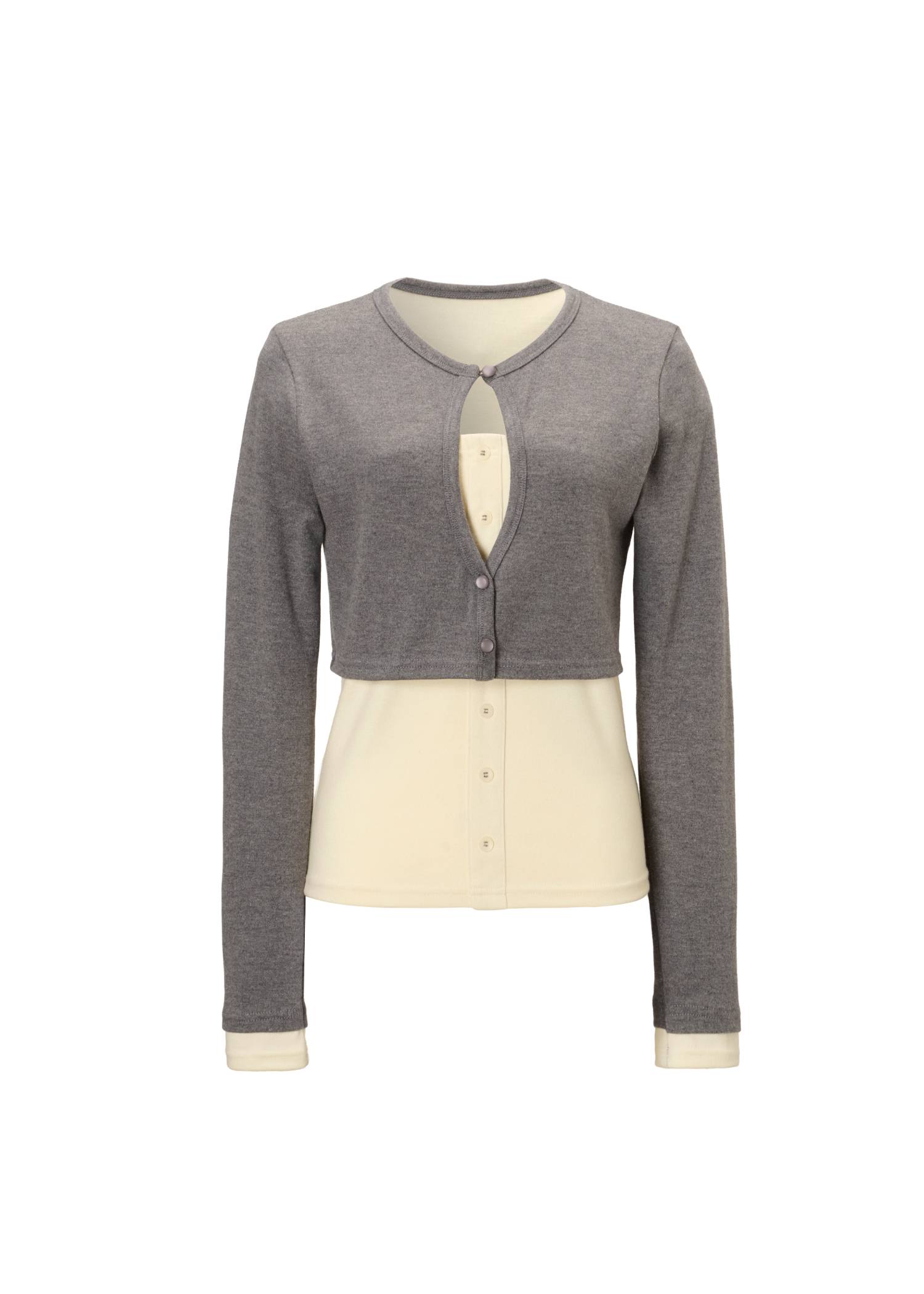 bicolor layered warm touch tops