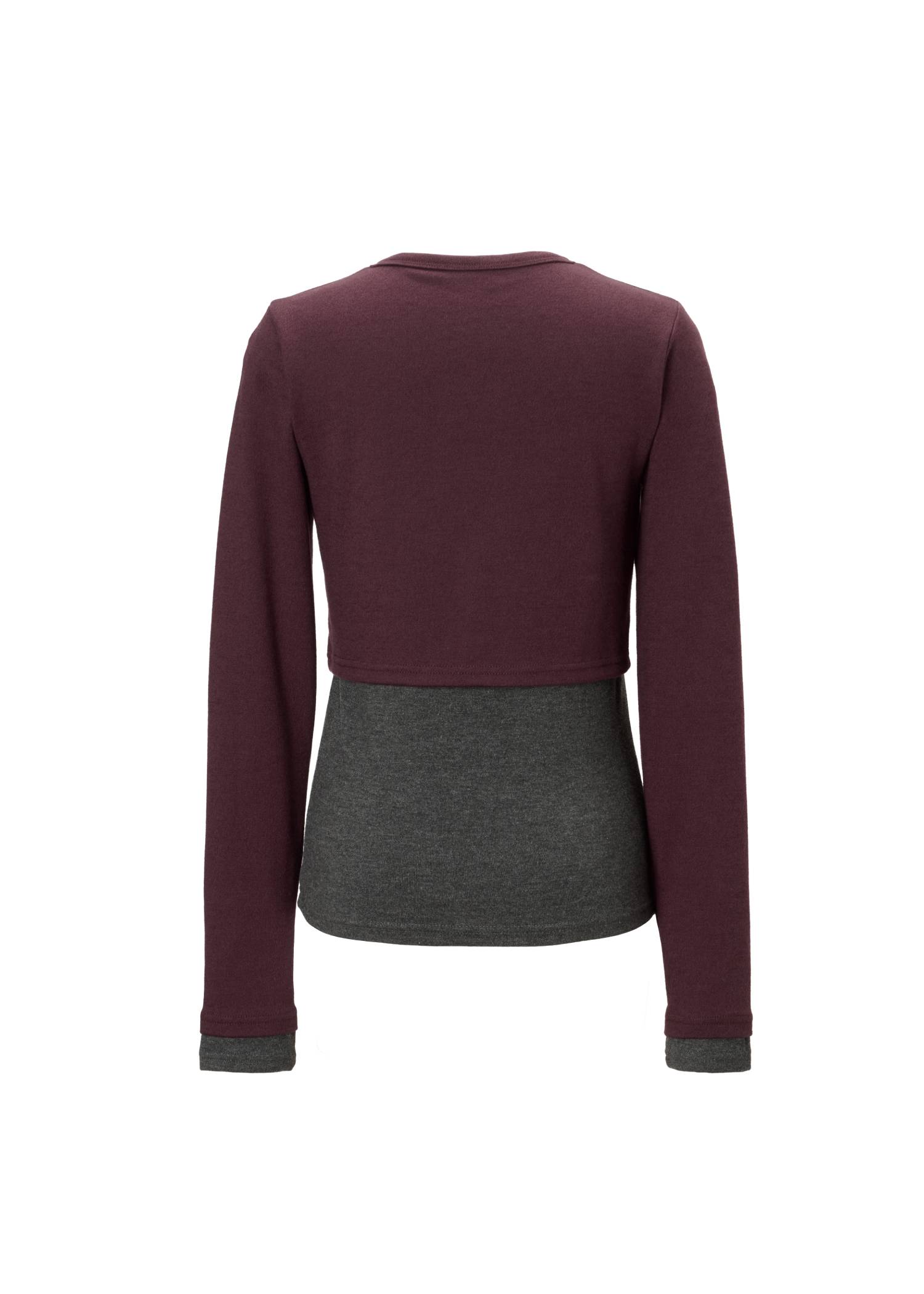 bicolor layered warm touch tops